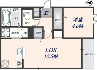 YOSAポルテの物件間取画像